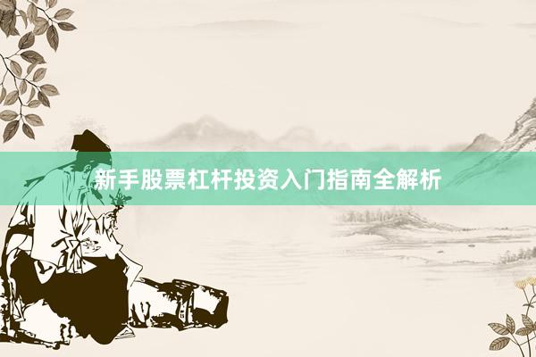 新手股票杠杆投资入门指南全解析